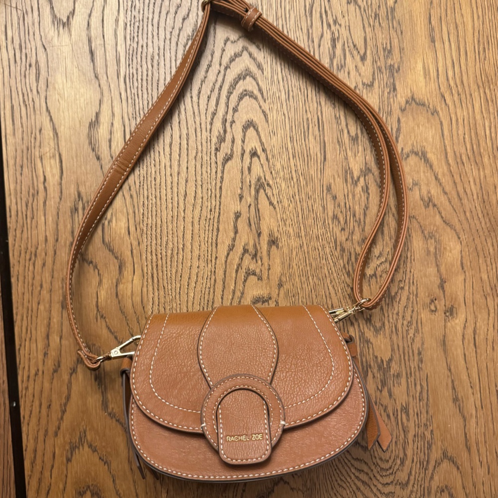 Rachel Zoe Edessi Crossbody & Belt Bag Tan Vegan Leather Western Festival